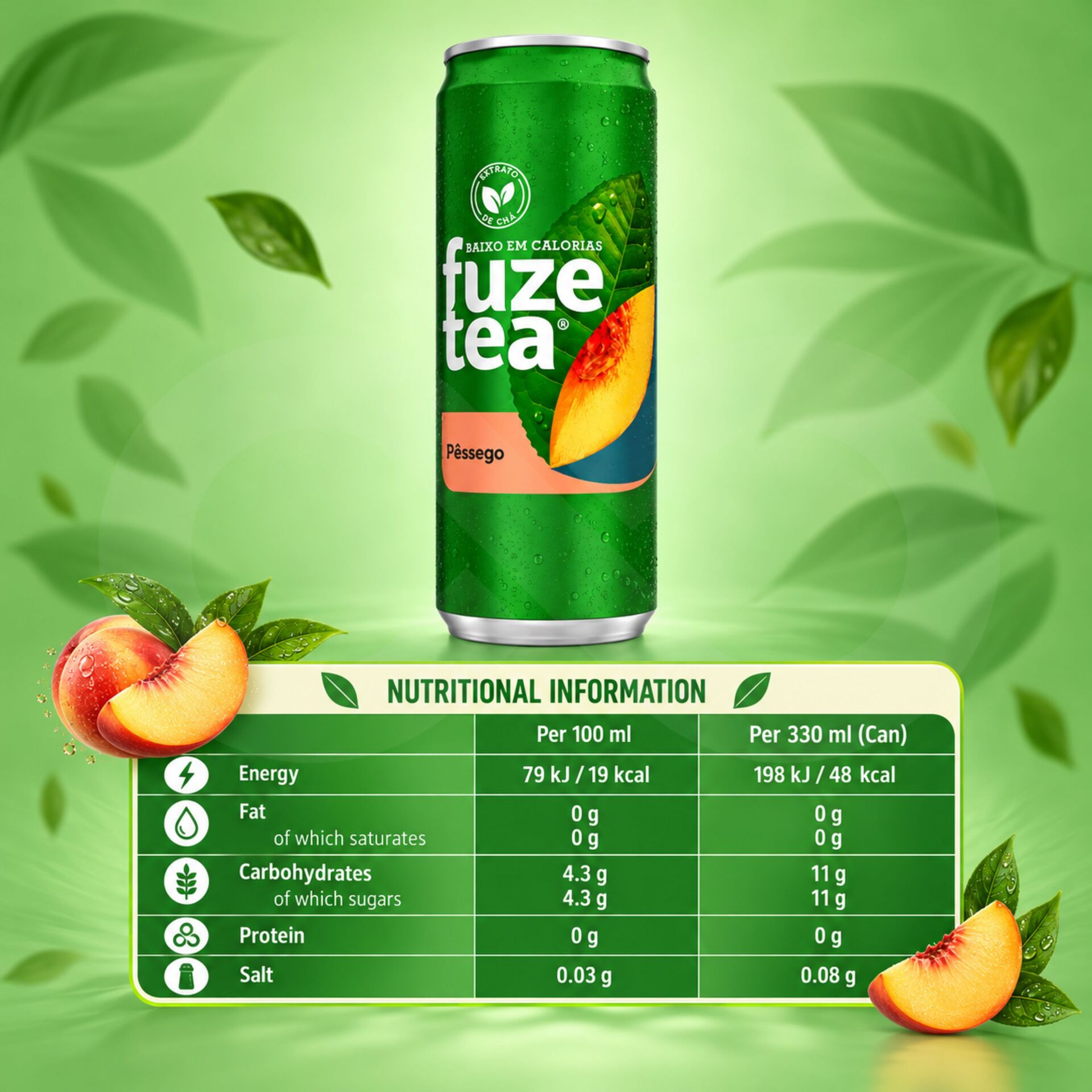 FUZE TEA® Pêche 330ml