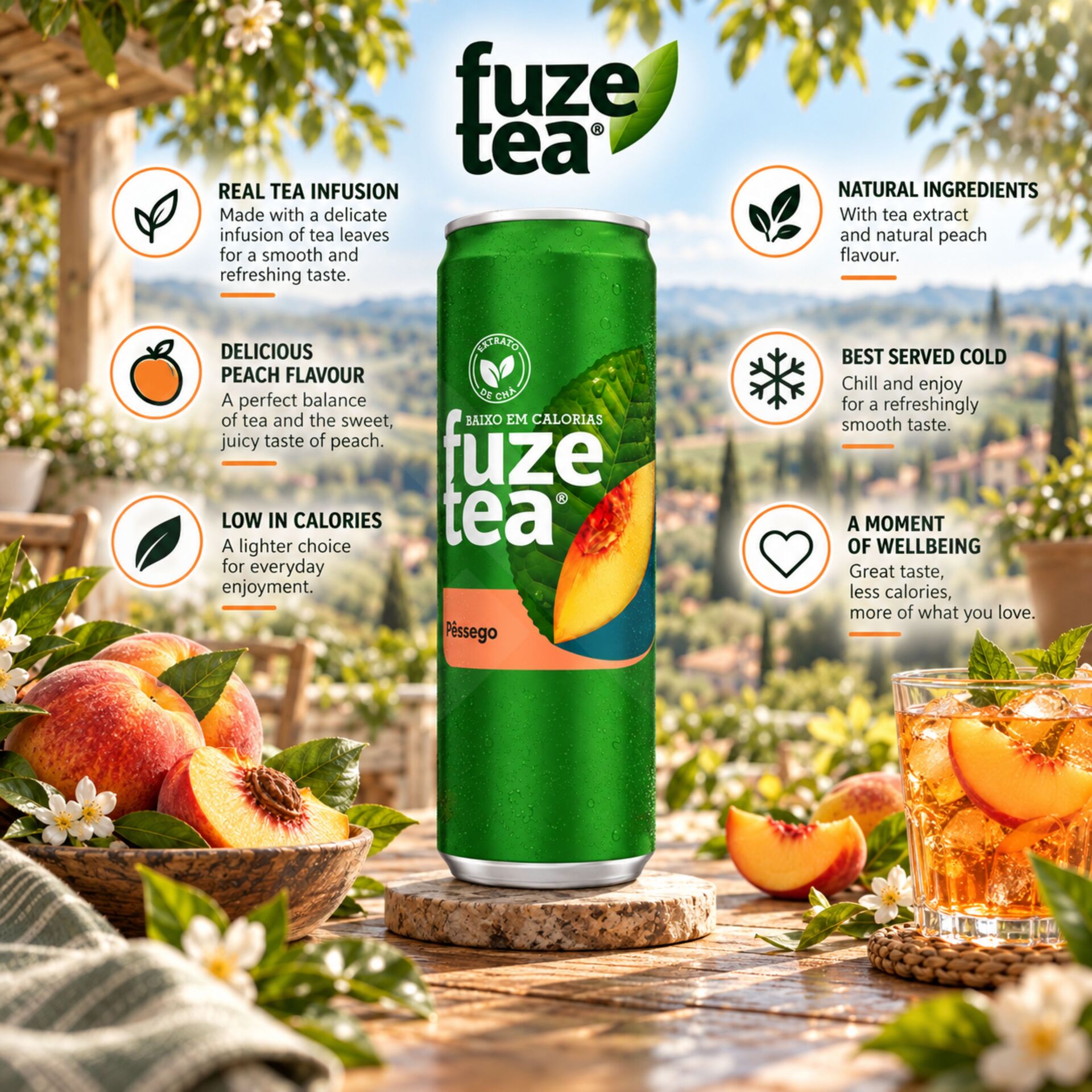 FUZE TEA® Pêche 330ml