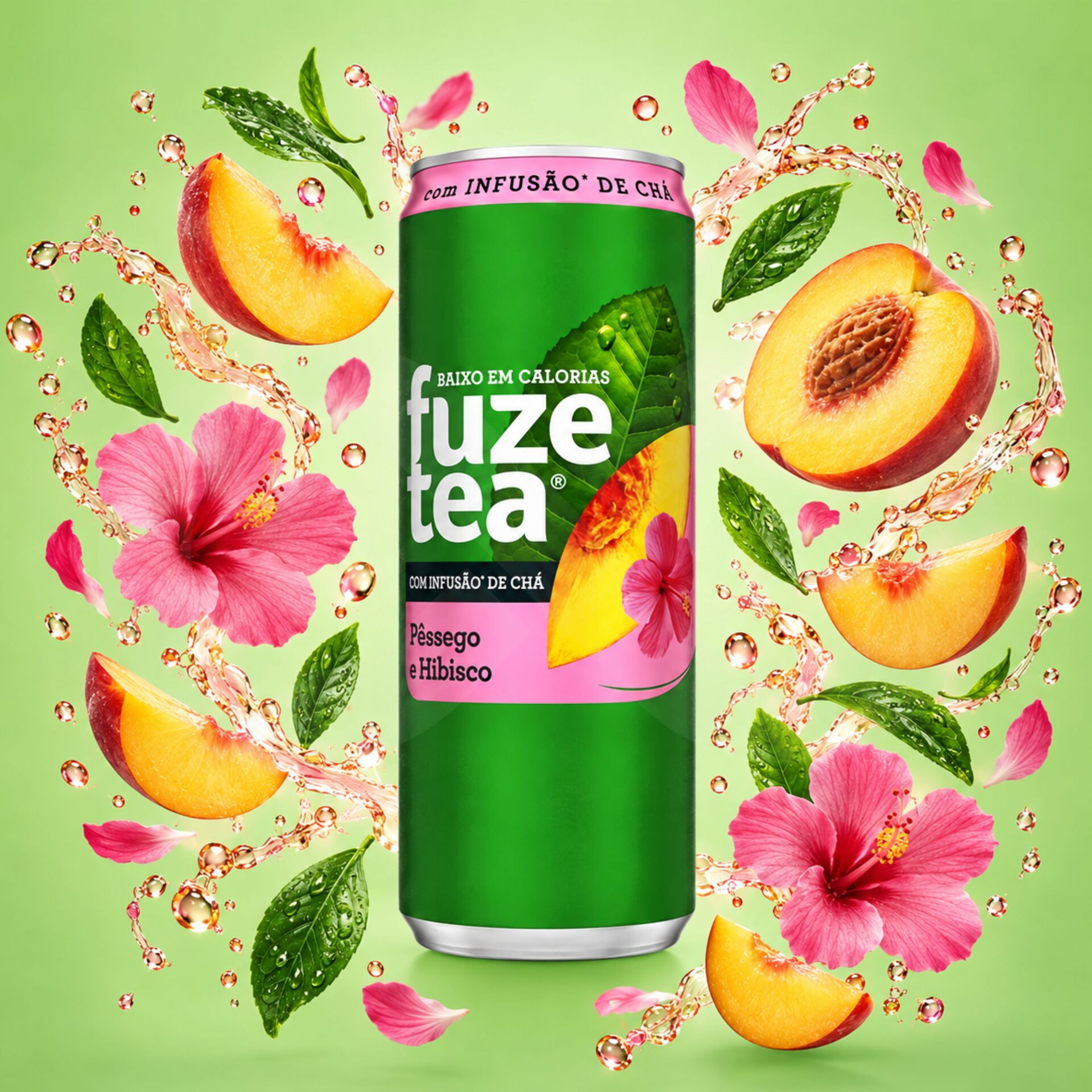 FUZE TEA® Pêche et Hibiscus 330ml