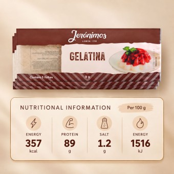 JERÓNIMOS® Gelatina Neutra en Hojas 25x5 uds.