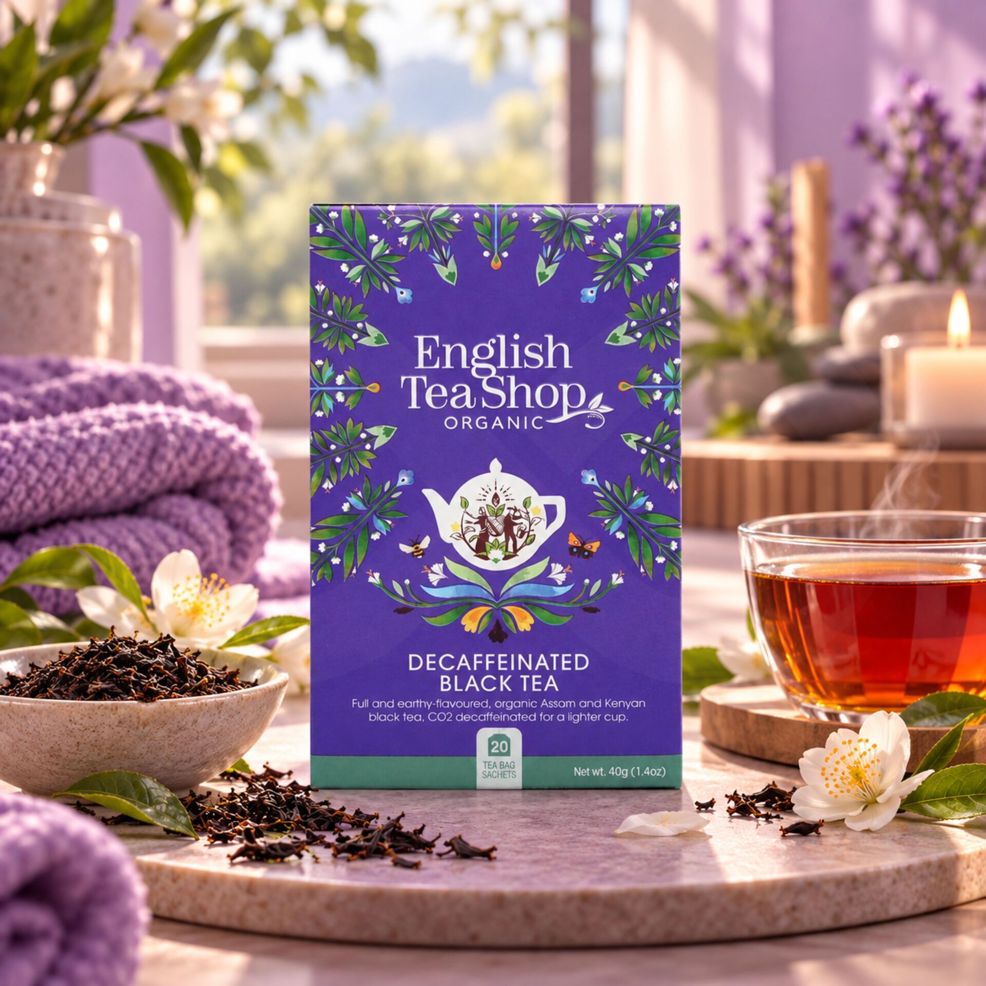 ENGLISH TEA SHOP® Entkoffeinierter Schwarztee 20 Stk.