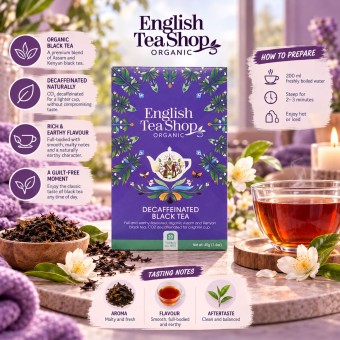 ENGLISH TEA SHOP® Thé Noir Décaféiné 20 u.