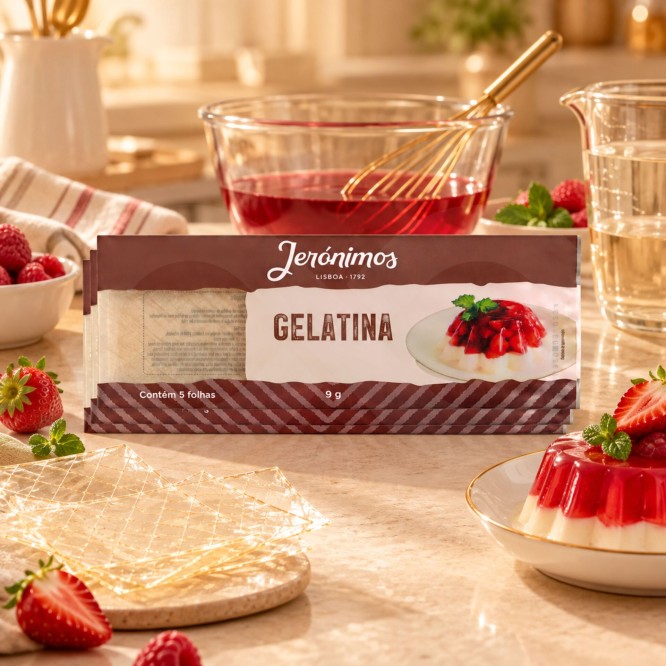 JERÓNIMOS® Zelatyna Spozywcza w Listkach 25x5 szt.
