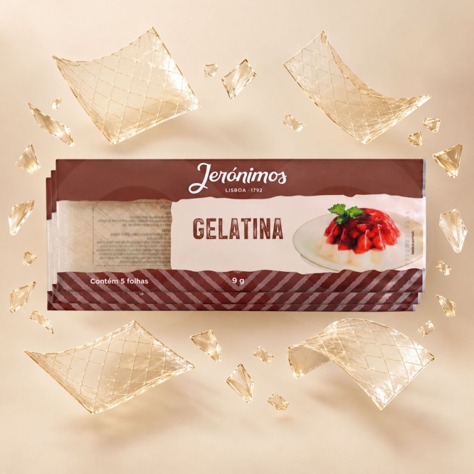 JERÓNIMOS® Zelatyna Spozywcza w Listkach 25x5 szt.