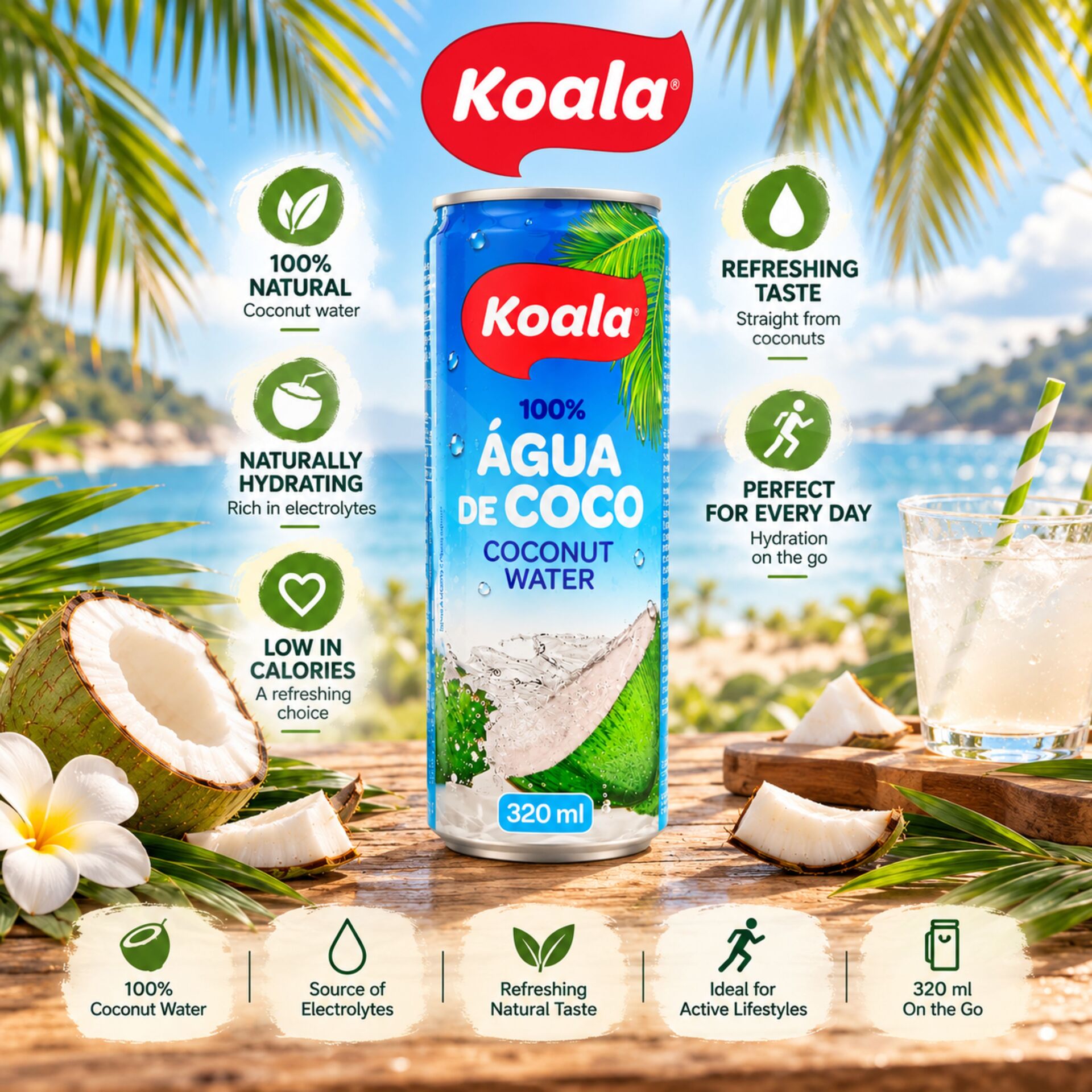 KOALA® Acqua di Cocco 320ml