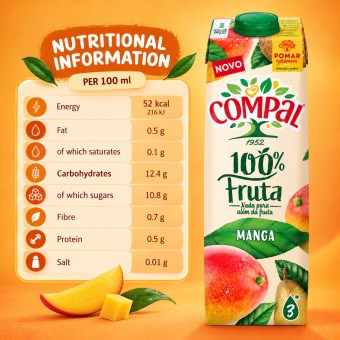 COMPAL� Mango 100% Fruit 1L