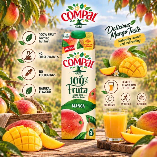 COMPAL� Mango 100% Fruit 1L