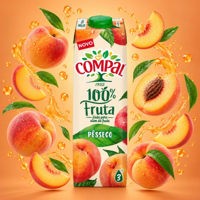 COMPAL� Peach 100% Fruit 1L