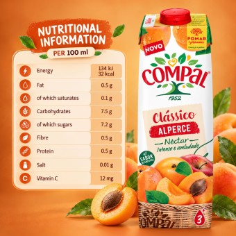 COMPAL® Néctar de Albaricoque 1L