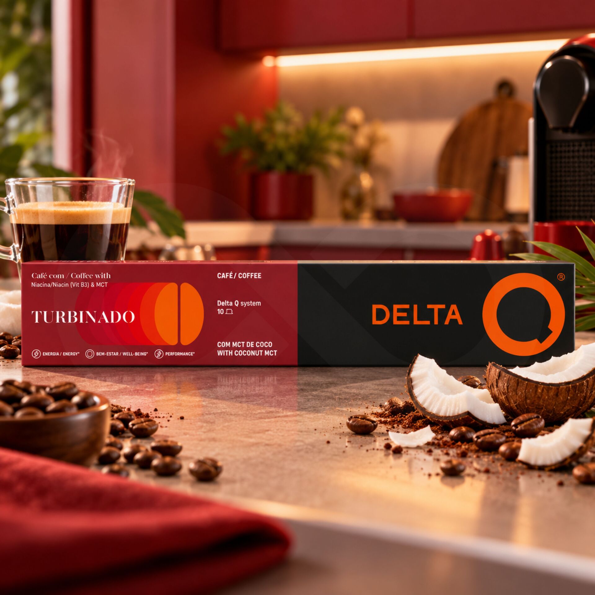 DELTA Q® Kapseln Delta Q Turbinado 10 Stk.