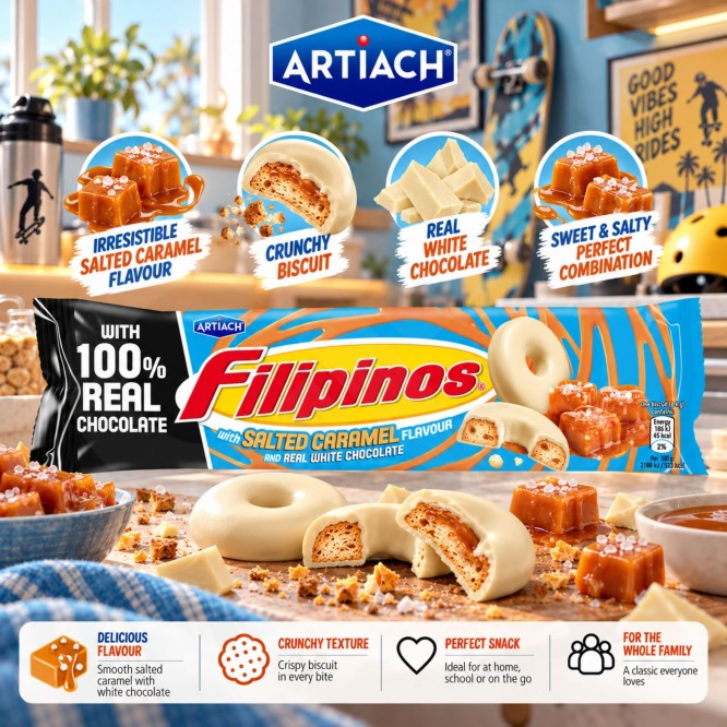 ARTIACH® Filipinos White Chocolate and Salted Caramel 118g