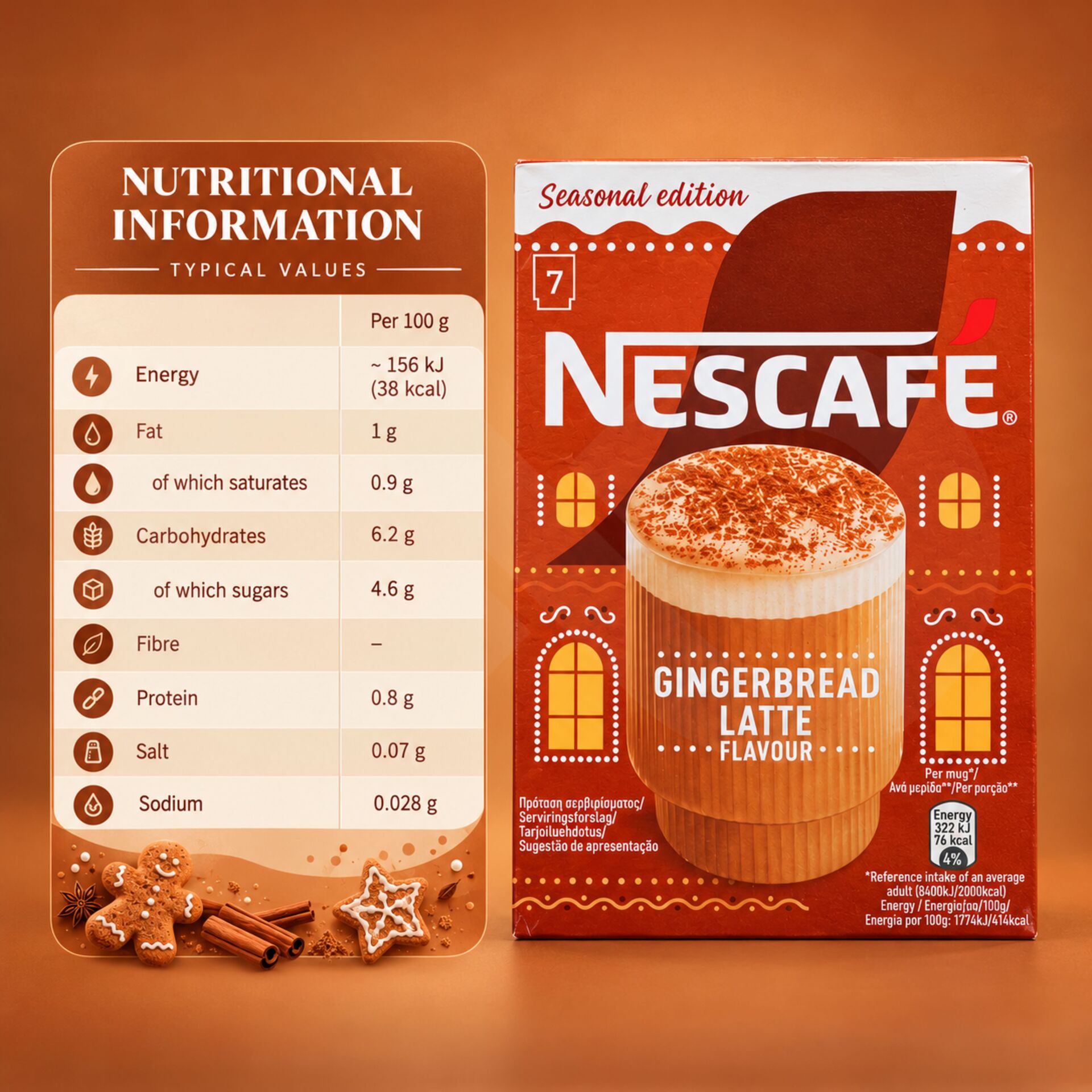 NESCAFÉ® Gingerbread Latte 129gr