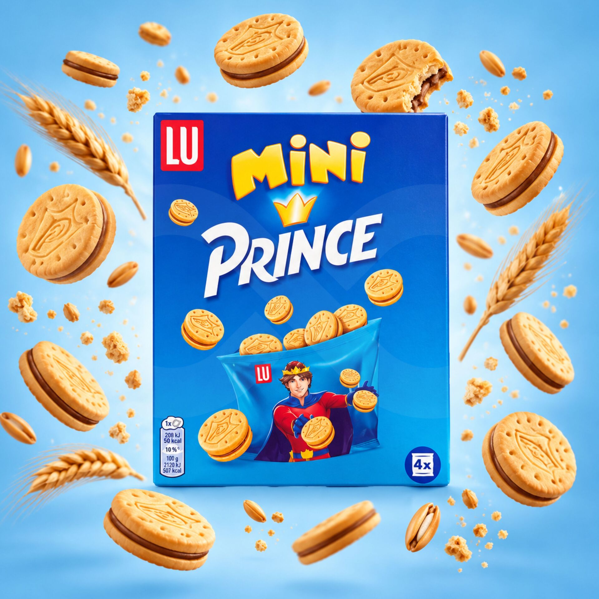 LUŽ Mini Prince Chocolate Biscuits 160g