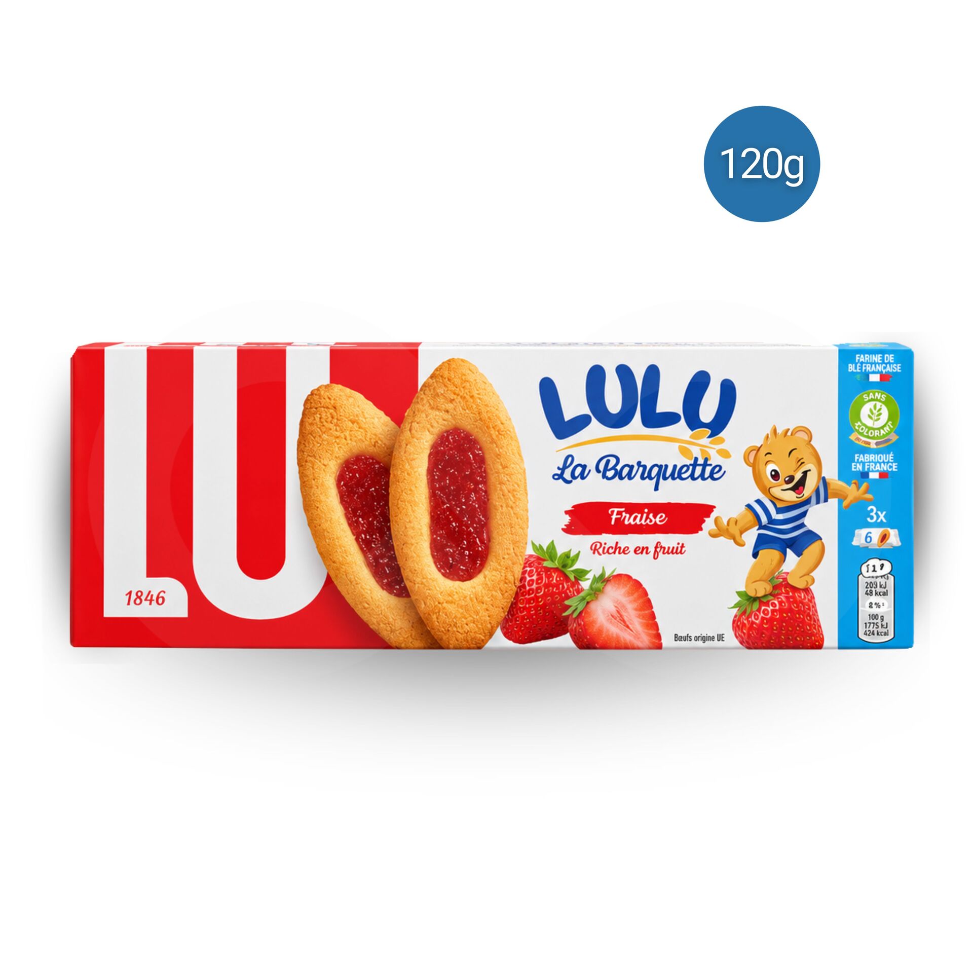 LUŽ Lulu Cakebootjes met Aardbeienvulling 120g