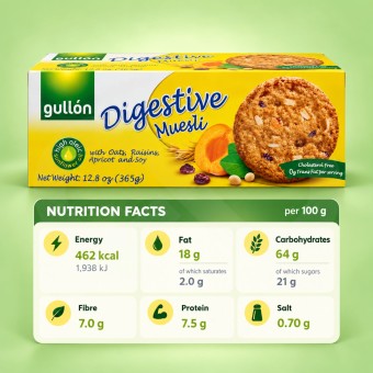 GULL�N� Muesli Digestive Biscuits 365g