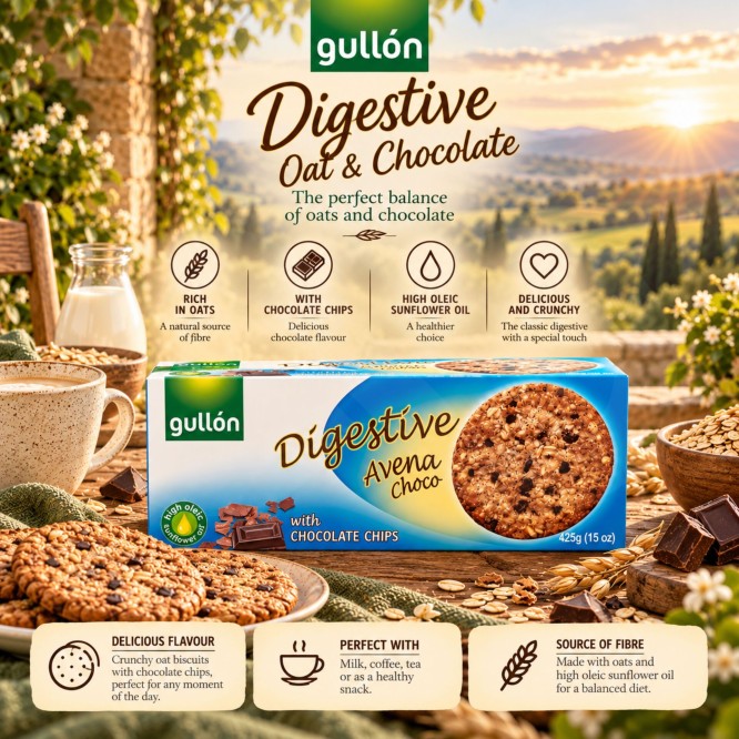 GULLÓN® Digestive Haver- en Chocoladekoekjes 425g