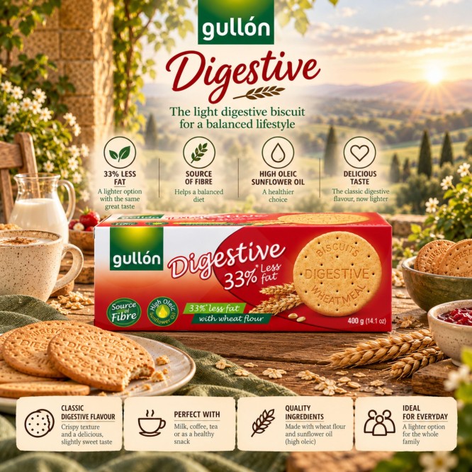 GULL�N� Digestive Biscuits 33% Less Fat 400g