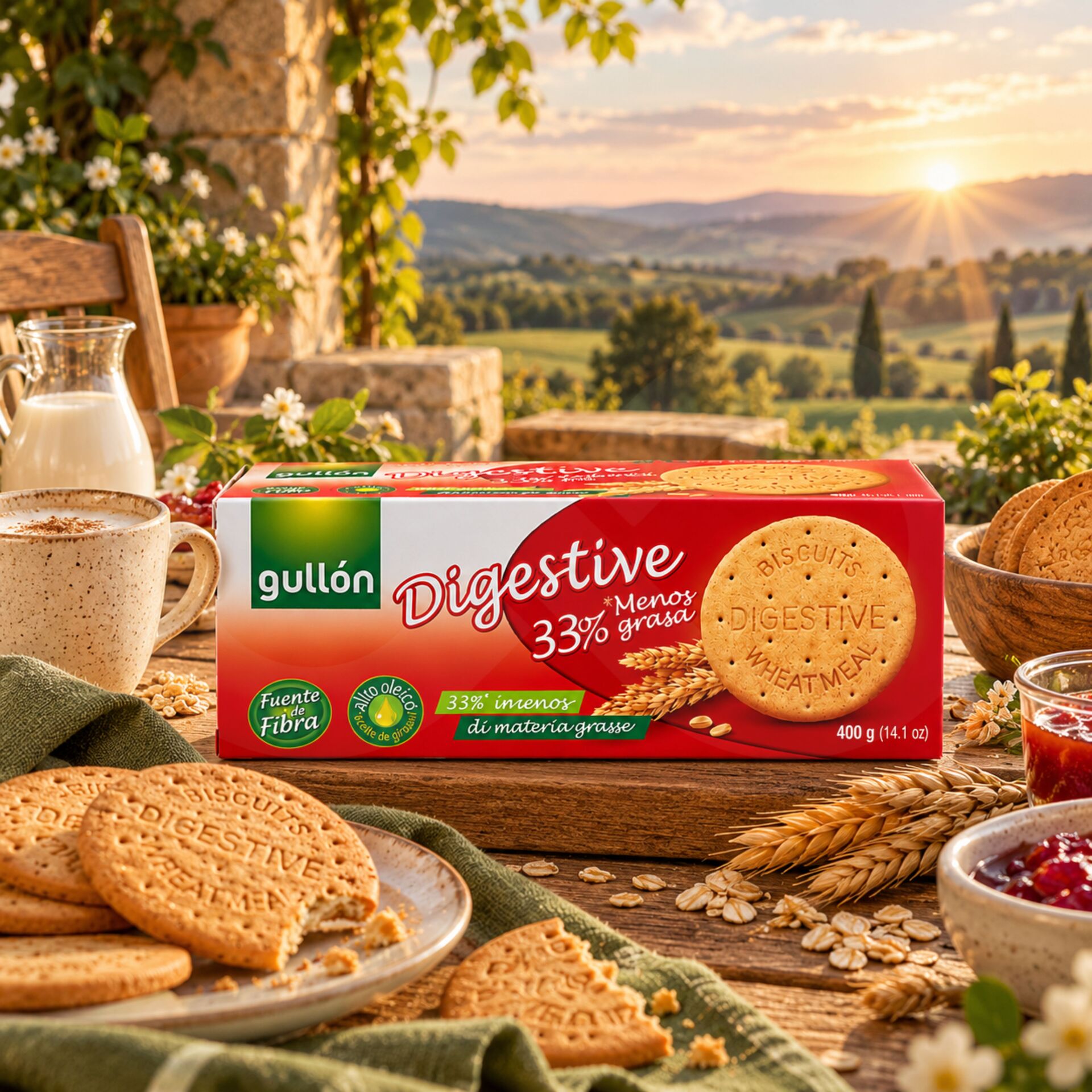 GULLÓN® Digestive Biscuits 33% Less Fat 400g