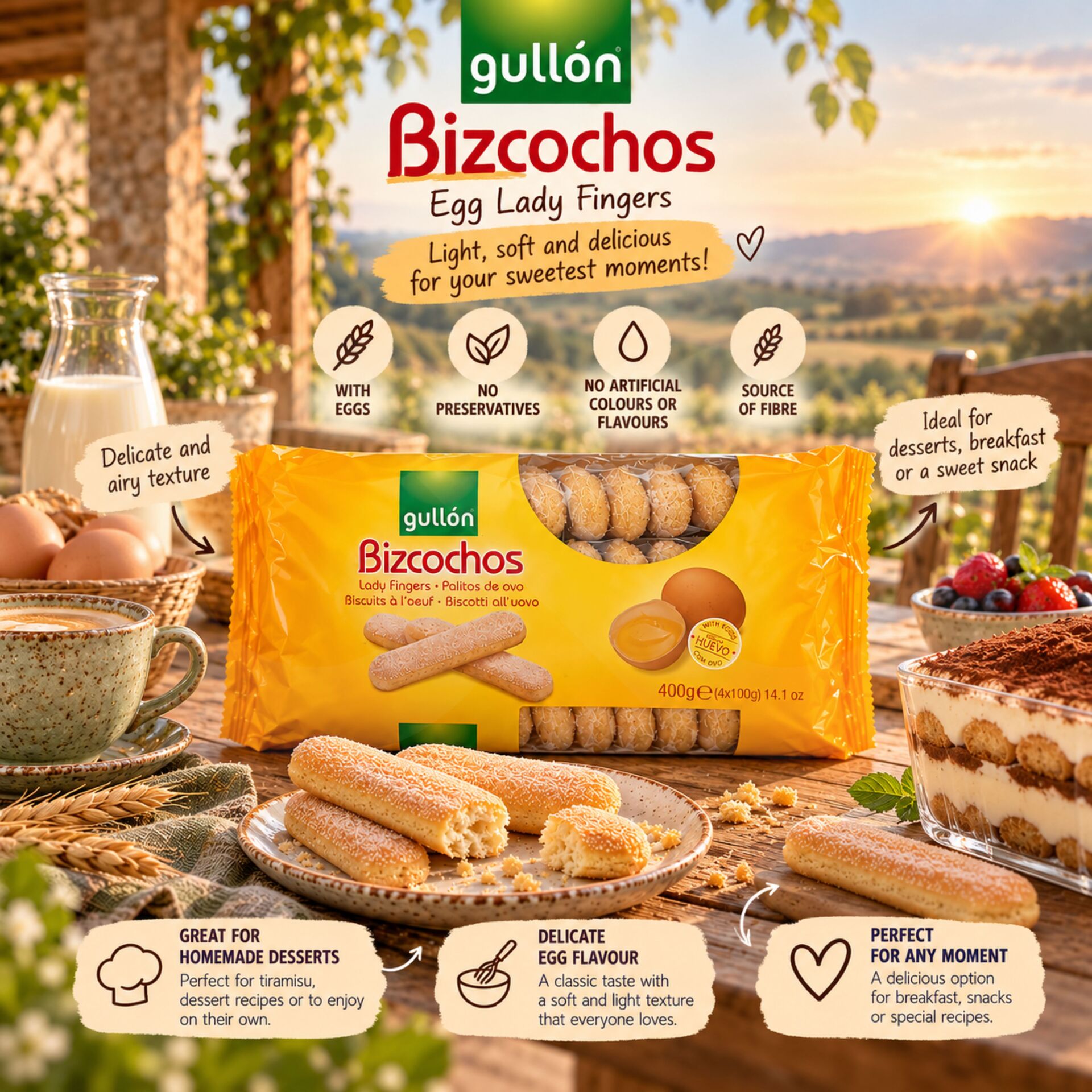 GULLÓN® Lange Vingers 400g
