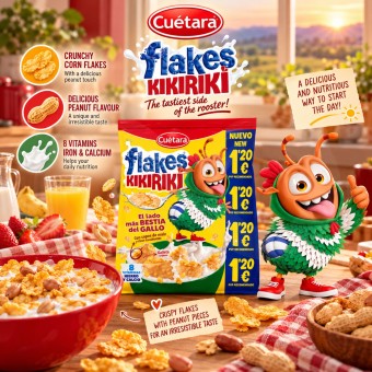 CUÉTARA® FLAKES Kikiriki 120g