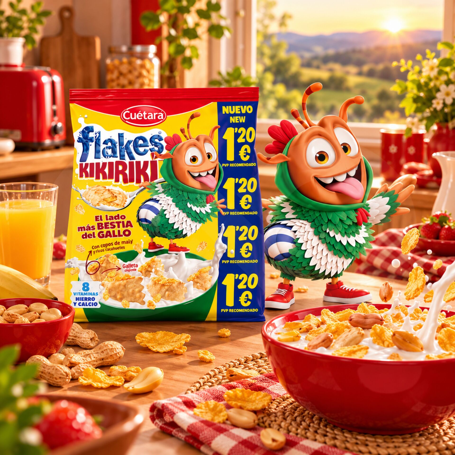 CUÉTARA® FLAKES Kikiriki 120g
