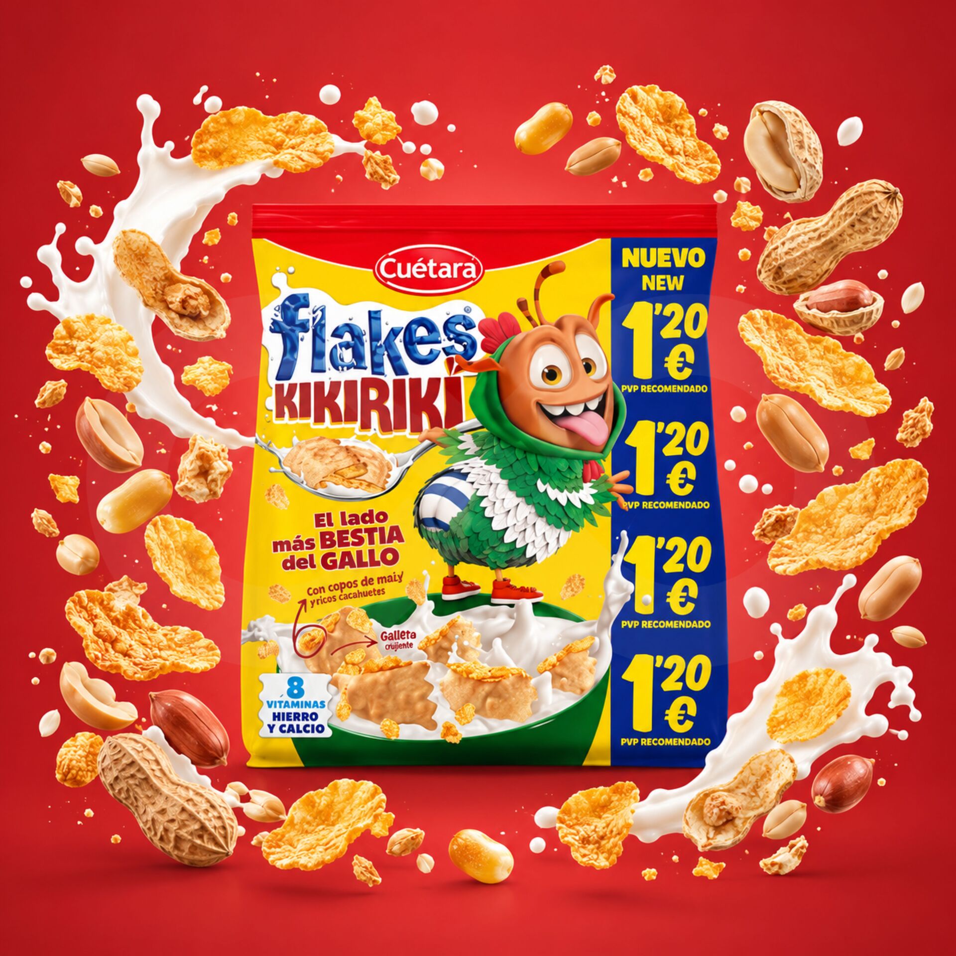CUÉTARA® FLAKES Kikiriki 120g