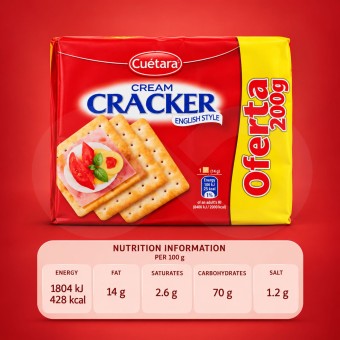 CUÉTARA® Cream Cracker Stile Inglese 600g