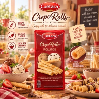 CUÉTARA® Rotolini di Crêpe Rollitos 225g