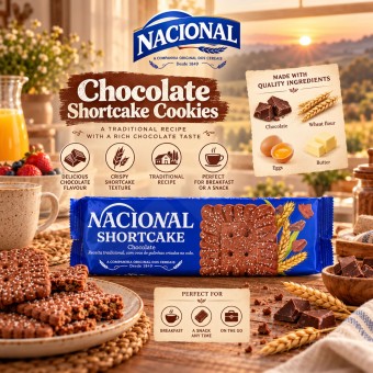 NACIONAL® Chocolate Shortcake Biscuits 180g