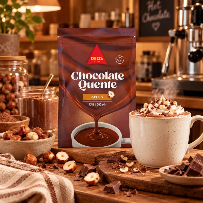 DELTA CAF�S� Hazelnut Hot Chocolate 300g