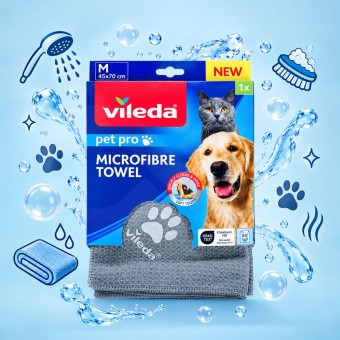 VILEDA® Pet Pro Microfibre Towel XL 1 uni. VILEDA® Pet Pro Microfibre Towel XL 1 uni.