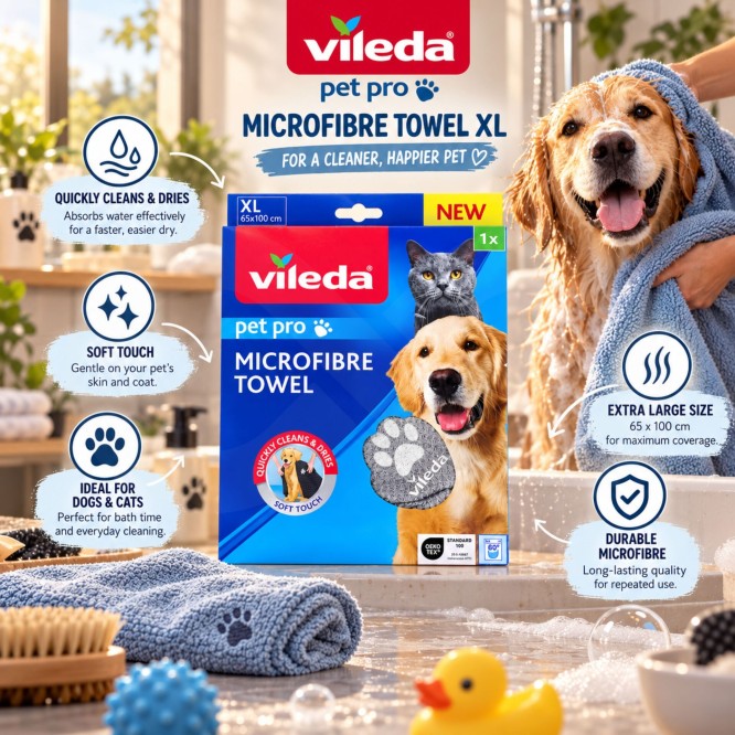 VILEDA� Pet Pro Microfibre Towel M 1 szt.