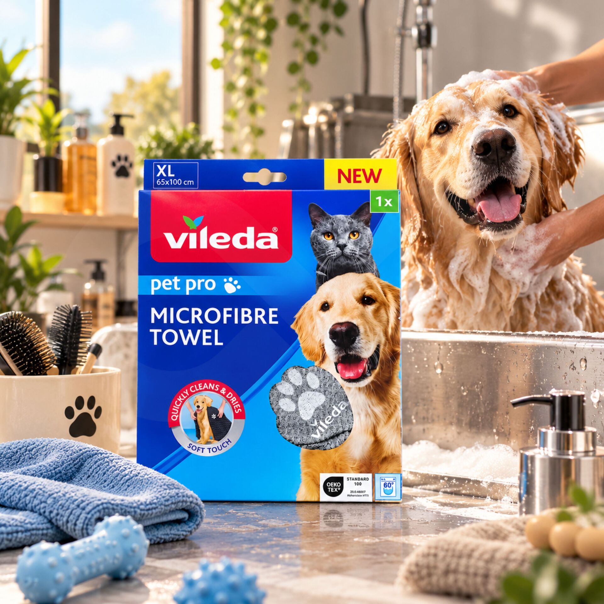 VILEDAŽ Pet Pro Microfibre Towel M 1 stk.