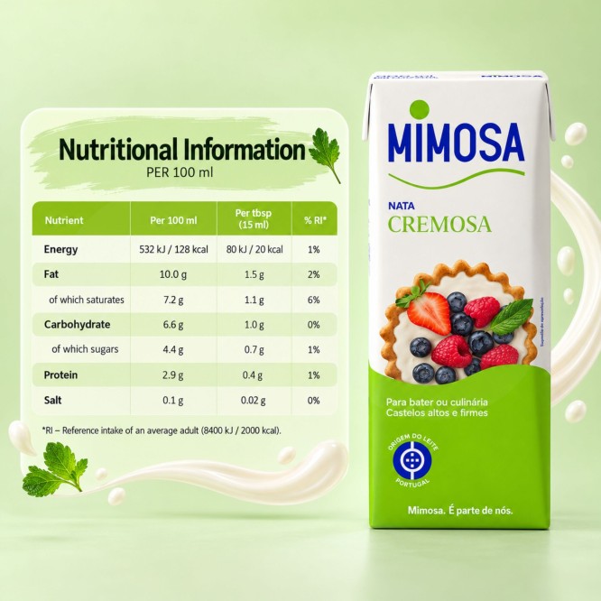 MIMOSA® Cremige Sahne 200ml