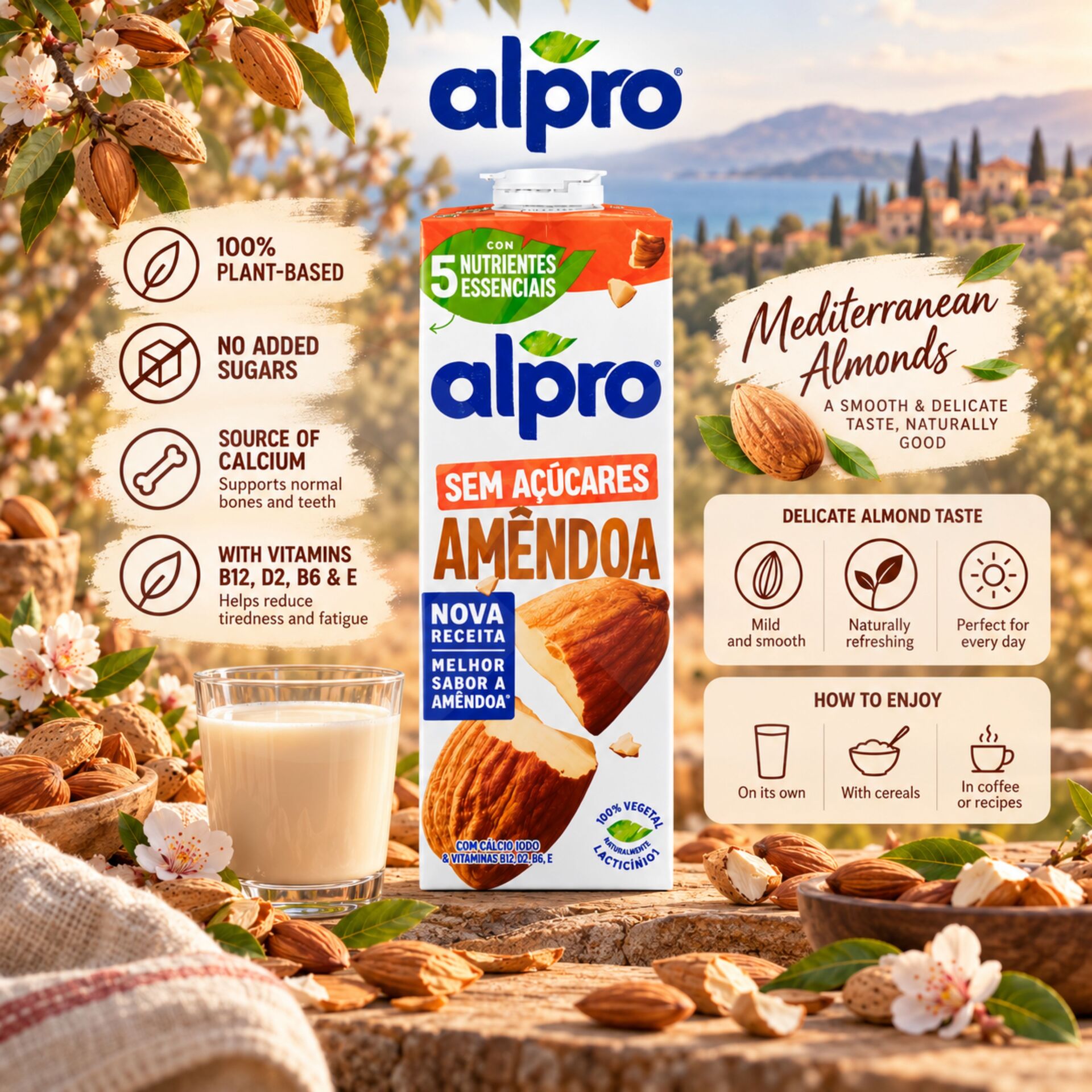 ALPROŽ Almond Drink No Sugars 1L