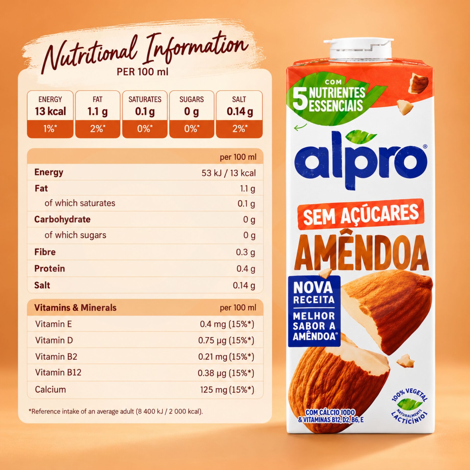ALPROŽ Almond Drink No Sugars 1L