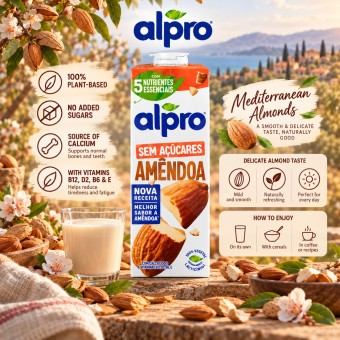 ALPRO® Mandeldrink Ohne Zucker 1L