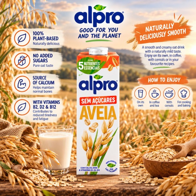 ALPRO® Bevanda Vegetale all'Avena Senza Zuccheri 1L