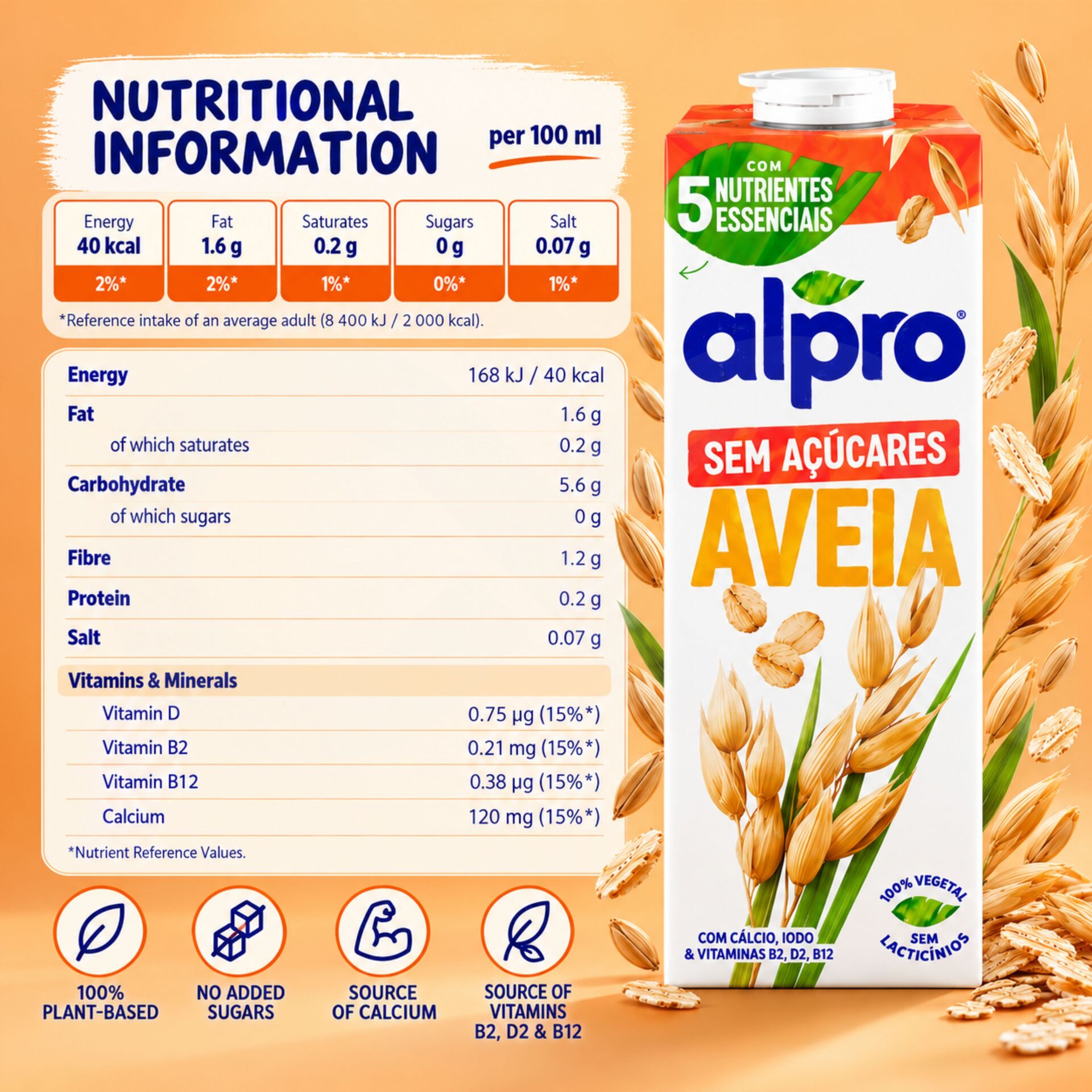 ALPRO® Napój Owsiany Bez Cukru 1L