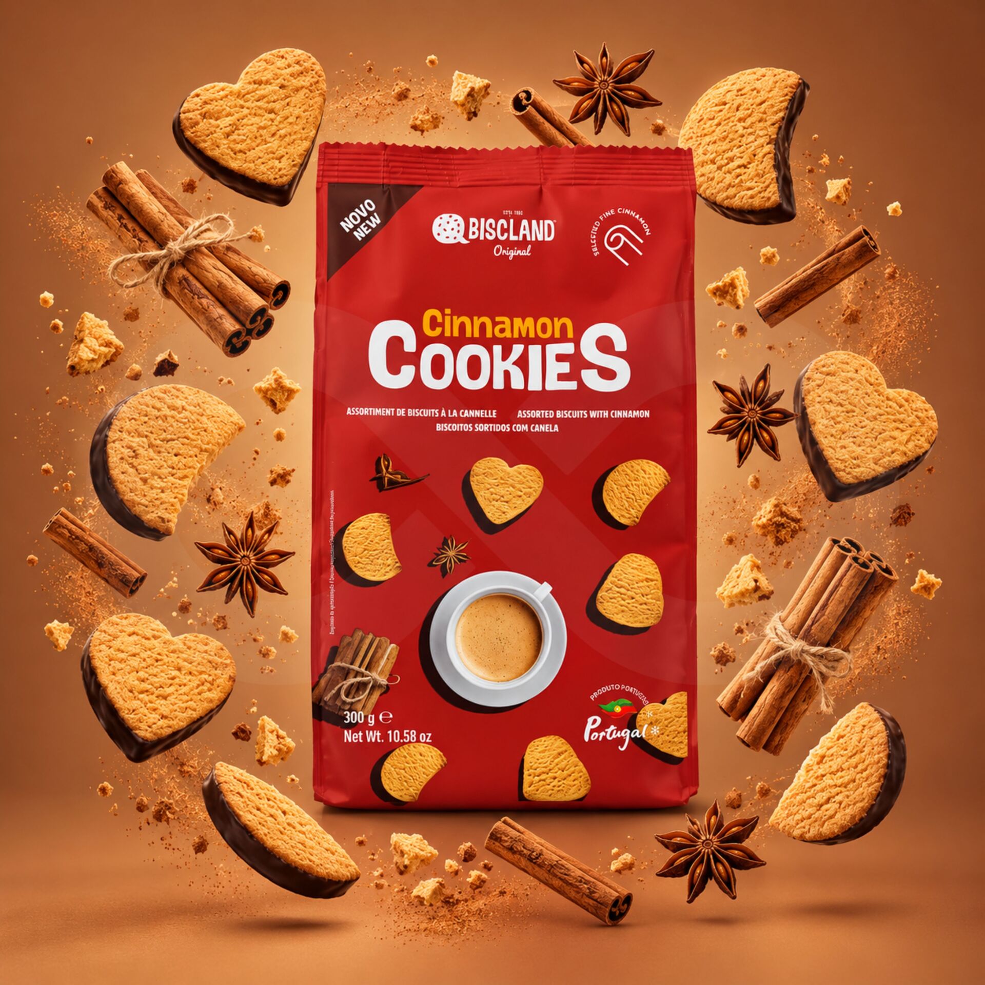 BISCLAND® Cinnamon Cookies 300gr