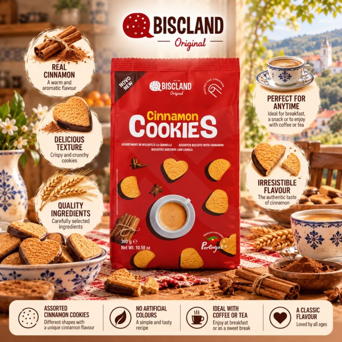 BISCLAND® Cinnamon Cookies 300gr