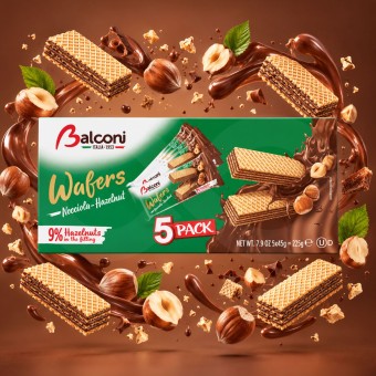 BALCONI� Wafers Hazelnut 225gr