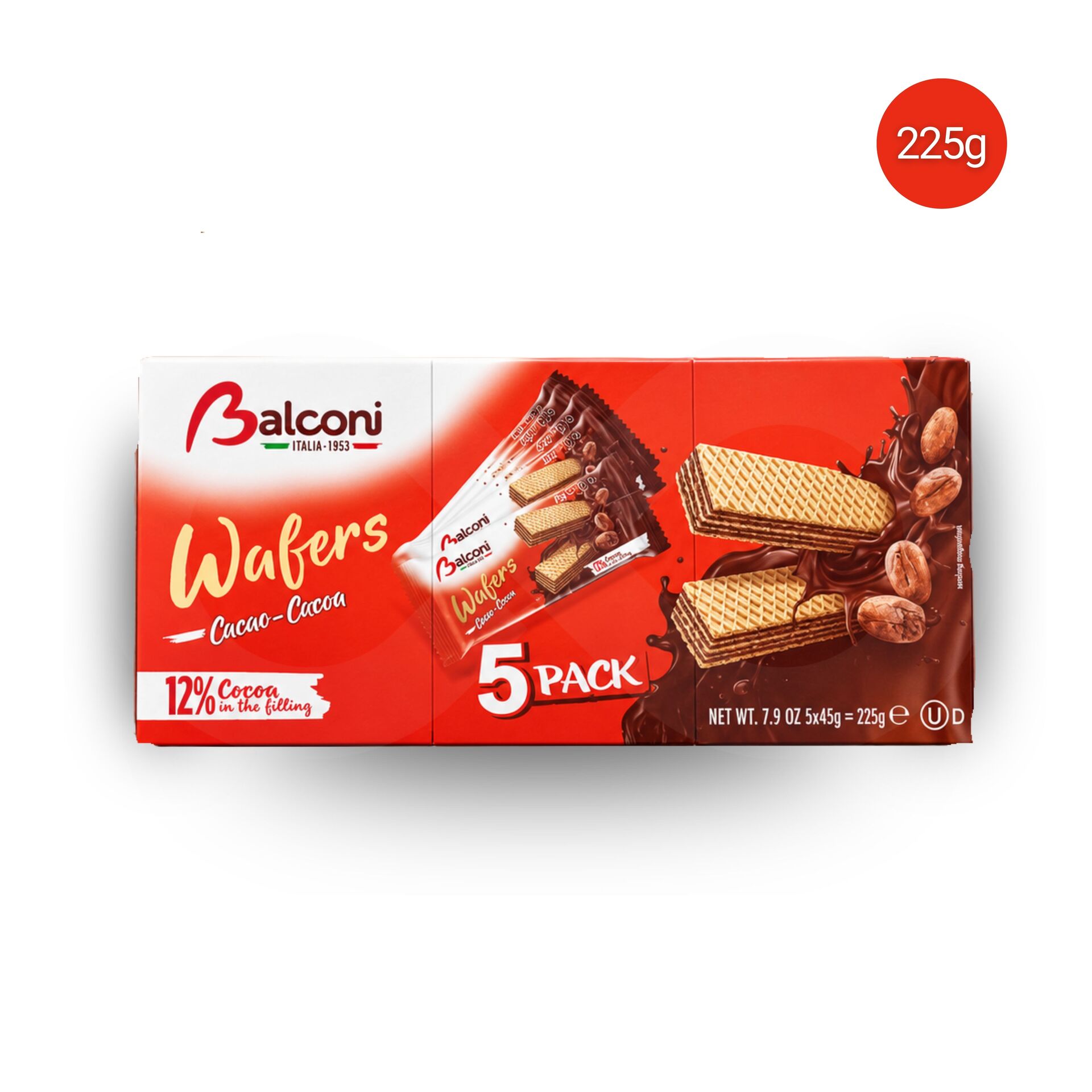 BALCONI® Wafle Kakaowe 225g