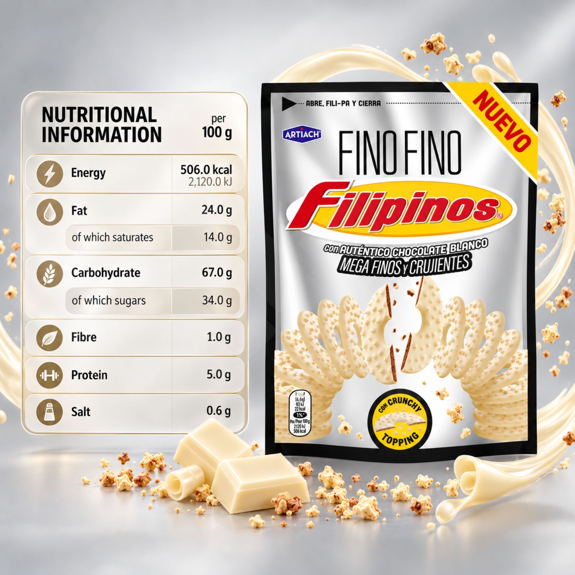 ARTIACH® Filipinos Fino Chocolat Blanc 87g