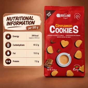 BISCLAND® Cinnamon Cookies 300gr