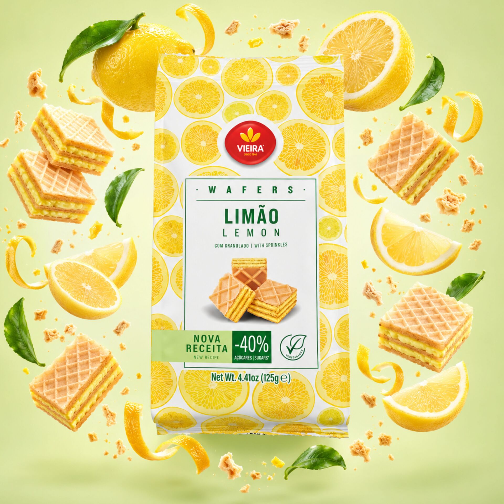 VIEIRAź Wafle Cytrynowe 125g