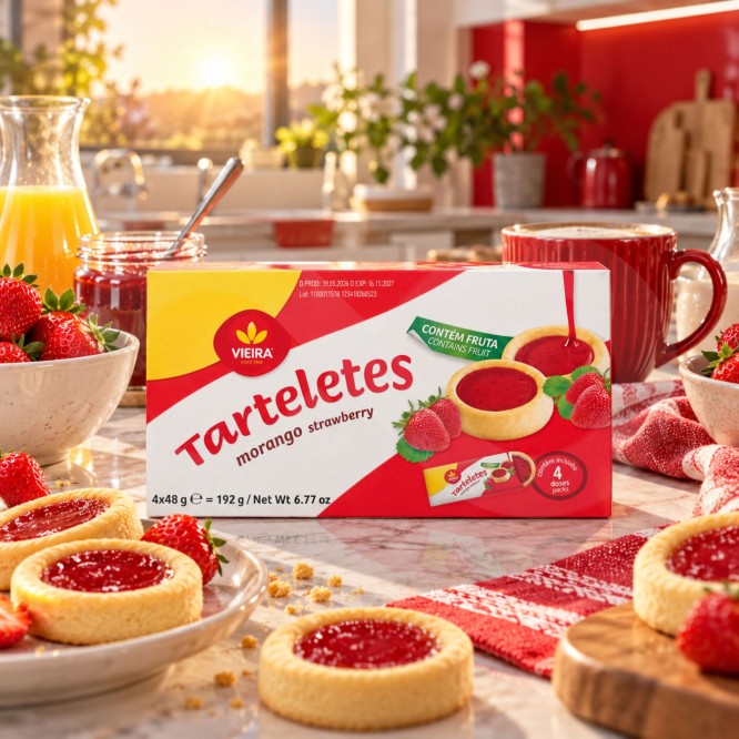 VIEIRA® Erdbeer-Törtchen 4x48g