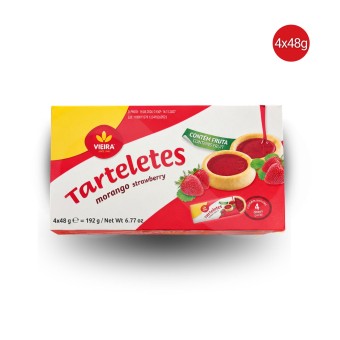 VIEIRA� Crostatine alla Fragola 4x48g