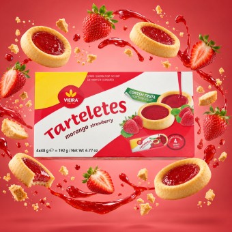 VIEIRA® Tartelettes à la Fraise 4x48g