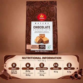 VIEIRA® Wafer al Cioccolato 125g